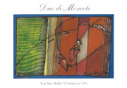 Carte postale du Duo di Morcote, dessin de Jean-Marc Bühler